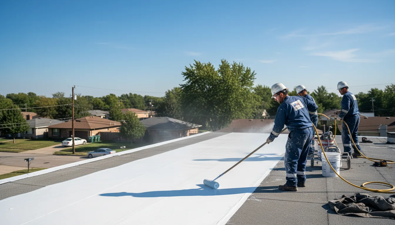 Commercial roof coating in Rossiter, PA near me